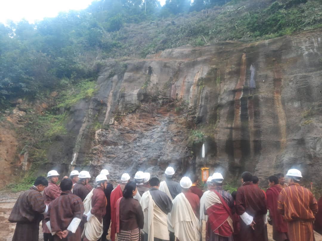 Inaugural Blasting Event for the Khorlochhu Hydropower Project.